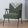 Diseño de Área de Ocio para Balcón Estilo Retro Mesas y Sillas Pequeñas Iluminación de Celebridad Lujo Ligero Sofá Creativo Mesa de Café y Silla Juego de Tres Piezas Combinación