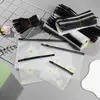 Bolsa de Embalaje de Gomas Elásticas para Niños Pe Translúcido Alto Cierre de Cremallera Bolsa Auto-Sellante Accesorios Pequeños Gomas para el Cabello Almacenamiento Diario Bolsa de Plástico