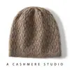 Chapéu de Cashmere Puro Novo para Outono/Inverno da Primeira Linha para Mulheres, Cor Sólida, Quente, Tricotado, Proteção para as Orelhas, Touca Pós-parto, Vazado, Chapéu Slouchy