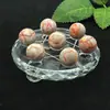 Placa de matriz de siete estrellas de bola de cristal de piedra natural transfronteriza adornos de feng shui logo de mineral de piedra original pulido adornos para el hogar sala de estar porche