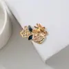 Corrente de suéter com pingente com presilha de cabelo de liga de borboleta requintada e fofa material de joia acessórios de cabelo vintage headdress de leque redondo