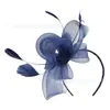 Acessórios para cabelo de noiva vintage, explosões transfronteiriças europeias e americanas, flores de cabelo, penas de malha, touca para festa de chá, jantar, chapéu para mulheres