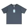 Camiseta de Manga Corta con Cuello Redondo, 240g de Peso Pesado 5A Antibacteriana Refrescante Sorona, Corte Holgado, Color Sólido Ropa de Trabajo, Estampado Transfronterizo