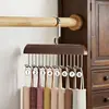 Colgador de Madera Maciza con Múltiples Compartimentos para Ropa Interior, Exhibidor Multifuncional para Tiendas de Ropa para Tirantes y Bufandas, Suministro Directo desde la Fábrica de Origen