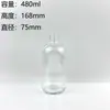 En stock Venta al por mayor Botella Boston Transparente Aceite Esencial Esencia Emulsión Botella de Vidrio Atomizador Gotero Cabezal de Presión Sub-embotellado