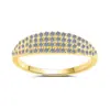 Anel de Moissanita Modelo Novo Tk Europeu e Americano, Olho da Alma Céu Estrelado, Anel Banhado a Ouro 18K, Anel de Prata Sterling 925 para Mulheres