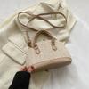 Bolso de Mano Tejido de Moda de Celebridad de Internet Primavera y Verano Nuevo Bolso Elegante 2023 Este Año Popular Bolso Bandolera de Hombro Bolso Concha