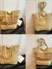 Bolsa de palha para férias na praia transfronteiriça para mulheres, novo modelo 2026, bolsa de ombro vazada tecida para o dia a dia, bolsa tote de grande capacidade