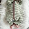 Macacão de Uma Peça para Recém-Nascidos de Primavera, Classe A, Feito de Veludo Alemão, Sem Costura, Roupa de Dormir Base Unissex para Bebês, Macacão para Engatinhar de Bebê