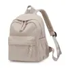 Mochila Casual Estilo Coreano Estilo Mori Chegada Nova Transfronteiriça Cor Sólida Versátil Veludo Cotelê Mochila de Viagem para Meninas Bolsa Escolar