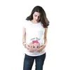 Explotaciones transfronterizas Amazon wish AliExpress camiseta de maternidad de manga corta impresa en ruso