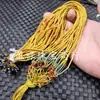 Cuerda de Colgante Ajustable con Perla Roja Superior Jade Fino Jade Hetian Jasper Cuerda de Colgante Cuerda de Collar Cuerda de Cable de Jade