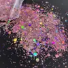 Celebridad de Internet Polvo de Brillo Mixto en Botella, Polvo de Brillo Láser Brillante, Joyería para Uñas, Brillo de Lentejuelas de Moda para Uñas