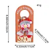 Decoraciones de Manija de Puerta de Dibujos Animados Navideños 2026 Nuevo Modelo de Amazon Papá Noel Muñeco de Nieve Cartel de Madera Navideño Adornos Colgantes Otros