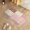 Alfombrilla absorbente de tierra de diatomeas dura de dibujos animados personalizada, alfombrilla de pie de secado rápido para baño, alfombrilla de pie antideslizante para entrada de baño y inodoro
