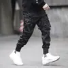 Marca de Moda Nacional Calça Cargo de Perna com Múltiplos Bolsos Masculina de Inverno Nova Solta Casual Esportiva Calça de Perna