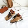 Zapatillas de Plataforma para Mujer 2026 Nuevas de Primavera Versátiles Deportivas Casuales Marrones Zapatos Retro