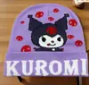 Chapéu de Tricô Jacquard Kuromi Stitch Outono Inverno Desenho Animado Novo Transfronteiriço Chapéu de Lã Pulôver Quente