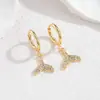 Pendientes Transfronterizos Europeos y Americanos de Animales Marinos con Conchas de Diamante, Estrellas de Mar y Caracolas Colgantes de Acero Inoxidable Pendientes de Diseño de Nicho