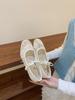 Sapatos de noite femininos estilo francês, estilo fada, delicados, 2025, novos sapatos Mary Jane de malha respirável e bico quadrado para primavera