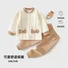 Mono cálido de manga larga para otoño e invierno para bebés y niños pequeños, unisex, con forro acolchado, lindo y adorable, calidad Grado A