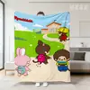 Amazon Atacado Transfronteiriço Manta de Flanela Fofa de Desenho Animado Monmonqi Manta de Pelúcia Infantil Manta de Cochilo para Todas as Estações