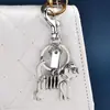 Lanzamiento de Nuevo Modelo Venta Caliente Transfronteriza Colgante para Bolso de Metal Hueso de Dinosaurio Joyería de Dragón Llavero Colgante 3D Creativo Elegante