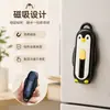 Cortador de caja magnético con forma de pingüino, cuchillo utilitario portátil creativo para abrir paquetes, lindo mini cuchillo de seguridad que previene cortes en la mano, al por mayor