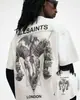 Camiseta Trendy de Marca Estilo Hong Kong de Media Manga para Hombre, Talla Grande, Corte Holgado, Manga Corta para Estudiante Universitario, Camisa de Media Manga Moderna y Elegante