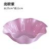 Plato de Frutas de Plástico Lotus Edge, Mesa de Centro para Sala de Estar, Plato Europeo para Dulces, Plato para Frutos Secos, Plato para Snacks de Oficina, Cesta Plato para Snacks y Frutas