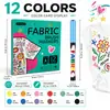 Plumones de Pintura para Tela Más Vendidos Transfronterizos para Estudiantes, Que No Se Desvanecen, Que No Se Corren, Adecuados para Graffiti en Ropa y Pintura sobre Tela