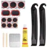 Remendo a Frio para Bicicleta Espátula de Pneu Ferramenta de Reparo Rápido de Pneu Conjunto Remendo de Pneu sem Cola Caixa de Ferramentas para Reparo de Pneu