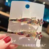 Nuevo Clip de Borde de Pedrería Estilo Coreano, Pinza para Fleco, Pasador, Accesorios para el Cabello, Pinza para el Cabello de Dulce Temperamento, Joyería para el Cabello al por Mayor