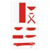 Suministro Transfronterizo de Pegatinas de Tatuaje Facial de Banderas del Mundo, Tatuajes Temporales para Animación de Equipos Deportivos del Mundial