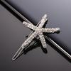 Grampos de Cabelo de Estrela do Mar de Metal da Moda Nova Europeia e Americana para Mulheres, Acessórios de Cabeça Doces e Versáteis, Acessórios de Cabelo da Moda, Presilhas Laterais para Franja