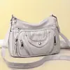 Nova Bolsa Transversal para Mulheres, Textura Macia, Estilo Elegante, Bolsa de Ombro Único da Moda, Grande Capacidade, Múltiplos Bolsos, Bolsa para Mãe de Meia-Idade