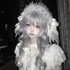 Diadema de alas Lolita, tocado de ángel oscuro gótico, accesorio para el cabello, estilo punk, accesorio de cosplay, subcultura