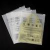 Bolsa con Cierre Esmerilado Transfronteriza Temu Bolsa de Embalaje para Ropa Transparente Esmerilada Advertencia Cierre Bolsa Autosellable Venta Directa de Fábrica