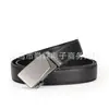 Cinturón para Hombre Casual de Negocios Doble Línea Hebilla Automática Cinturón Hebilla de Hierro Láser Cinturón para Pantalones Suministro Transfronterizo