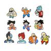 Broche creativo de mono monje de dibujos animados japoneses, broche Saiyan, pin de insignia de aleación para ropa, venta al por mayor