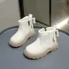 Botas Femininas Outono Inverno Estilo Botas Curtas Infantis 2026 Novo Estilo Sapatos Infantis Atacado Sapatos de Menininha Botas de Princesa com Laço