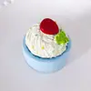 2025 Novo Tendência Bolo Comida Brinquedo Magnético Adesivos para Geladeira 3D Personalizado Porta de Entrada Decoração de Casa Atacado
