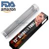 Herramientas para barbacoa Tubo de humo de acero inoxidable 304 Caja de madera para fruta de diamante Caja ahumada Tubo ahumador para barbacoa