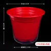 Planta de Rábano Verde Maceta Transparente Absorbente de Agua 17cm Maceta Hidropónica para Personas Perezosas Venta al por Mayor