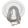 El nuevo collar recomendado de perlas de concha marina gris Shijia para mujer, cadena comodín de otoño invierno, textura exquisita multicapa que se puede apilar, cinturón