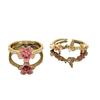 Anillo Abierto de Perla de Flor de Cerezo para Mujer Verano 2024 Nueva Moda Anillo de Dedo Distintivo Nicho de Lujo Ligero Anillo de Dedo de Alta Gama