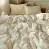 Juego de Cuatro Piezas de Ropa de Cama Fresca de Seda Hielo para Verano, Sábana Plana, Funda de Edredón, Sábana Ajustable, Juego de Tres Piezas para Dormitorio de Estudiante, Nuevo Modelo 2026