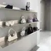 Estante de Almacenamiento Iluminado de Acero Inoxidable Plateado Cepillado con Estantes Móviles para Cocina y Baño Montado en Pared Estante de Almacenamiento para Iluminación Estantería Montada en Pared