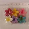Novo Colorido Grampo de Cabelo Acrílico Plumeria Flor Prendedor de Cabelo Elegante de Alta Qualidade Acessórios de Cabelo Femininos Prendedor Lateral Clipe Tubarão