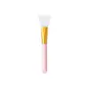 Brocha de silicona de doble cabezal y doble propósito con cuchara para aplicar mascarilla de barro, brocha facial en forma de abanico para ácido de frutas, herramienta de maquillaje de belleza